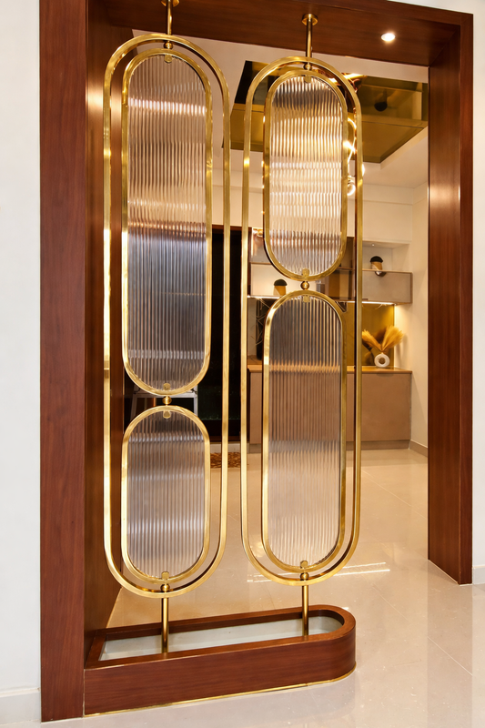 SS PVD metal partition and room dividers for living room and dining room