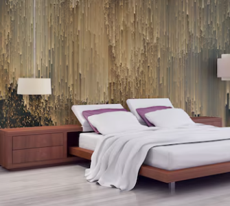 Gold Strip Design Wallpaper