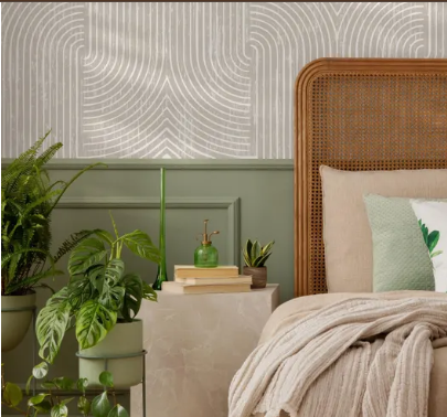 Neutral Boho Abstract Wallpaper
