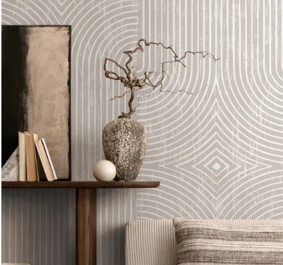 Neutral Boho Abstract Wallpaper