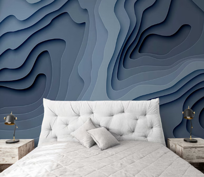 Blue 3D wallpaper