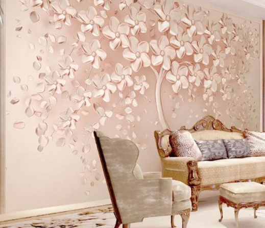 Pink Flowers Tree Wallpaper