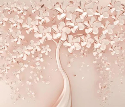 Pink Flowers Tree Wallpaper