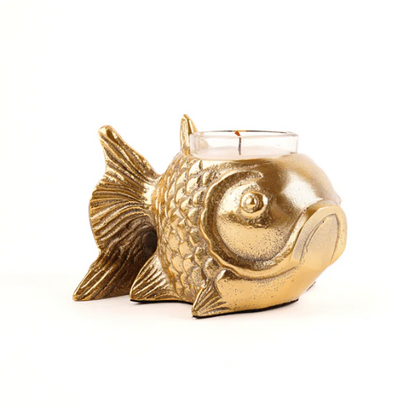 Metal Fish Candle Holder