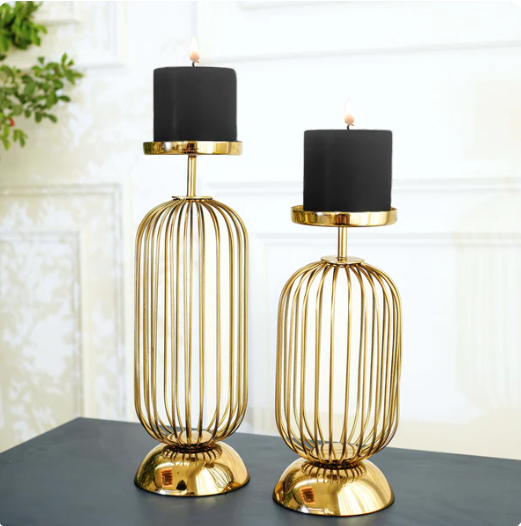 Cage Candle Holder Set