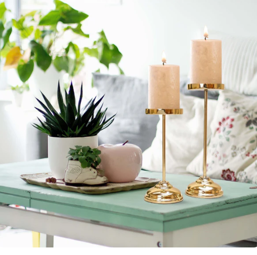 Pillar  Candle Holder Set of 2