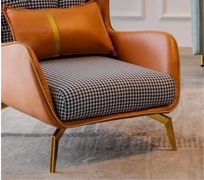 Luxury Accent Armchair With Footstool