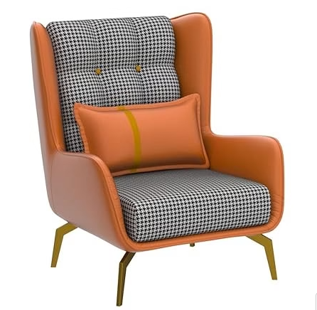 Luxury Accent Armchair With Footstool