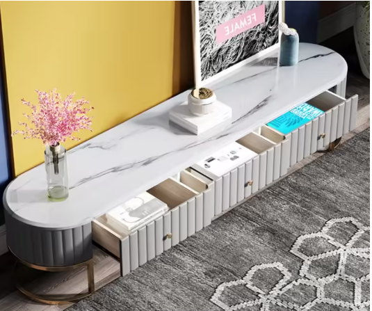 Gray Modular TV Unit For Living Area