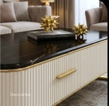 Rectangular Centre Table In White Colour for Living Room