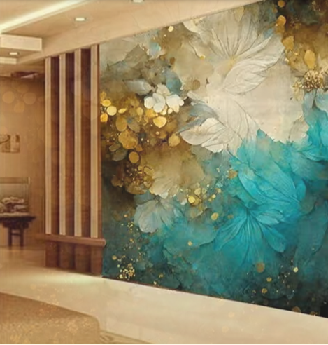 Royal Neelkamal Bloom 3D Wallpaper
