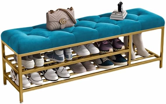 Shoe Rack in Powder Coated Metal Frame 