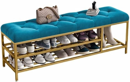 Shoe Rack in Powder Coated Metal Frame 