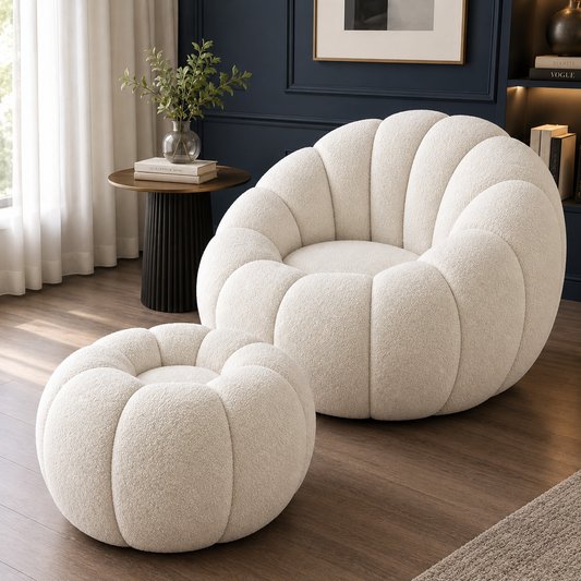 Arcadian Snow Single Seater Sofa