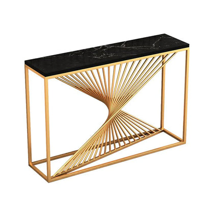 Splendid Black Marble Top Console Table - image 2