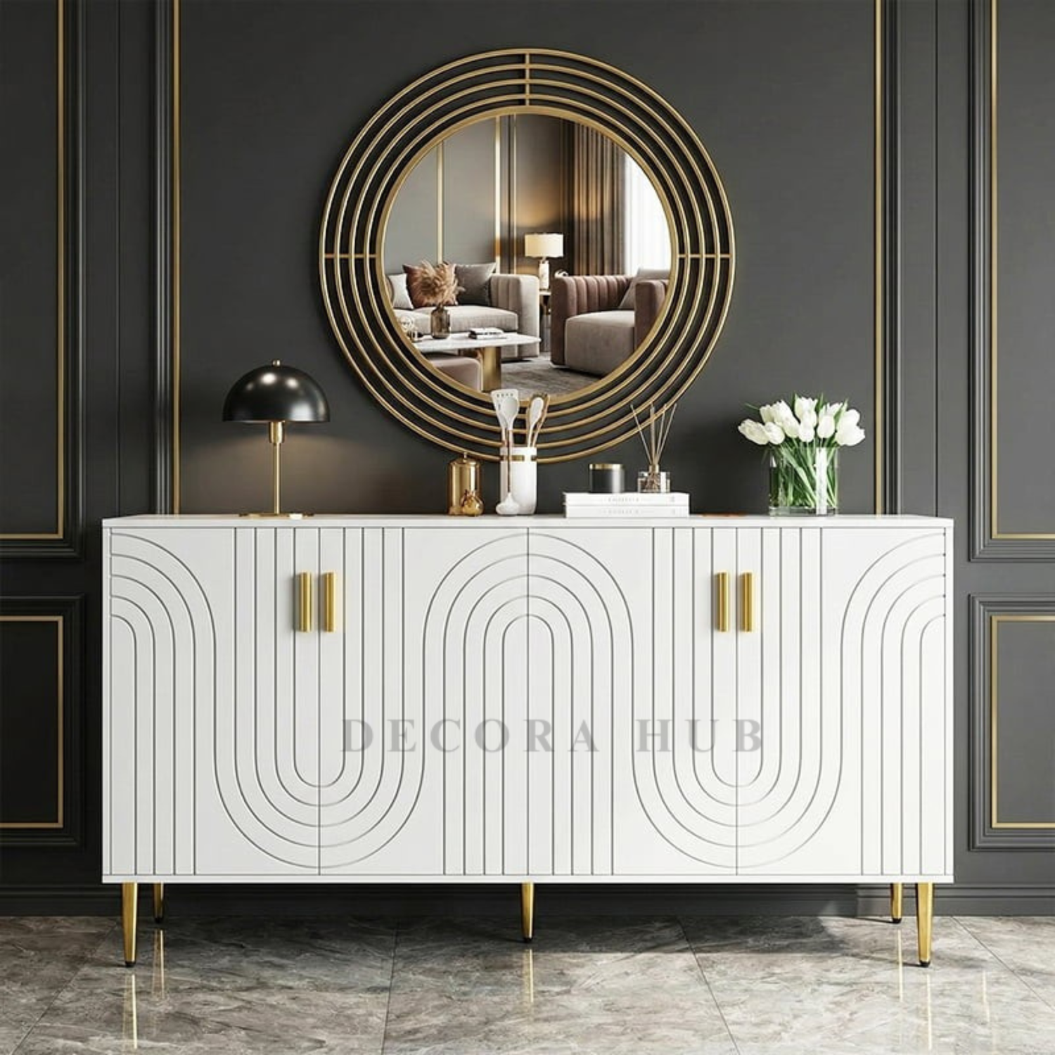 The Axis Wooden Console Table
