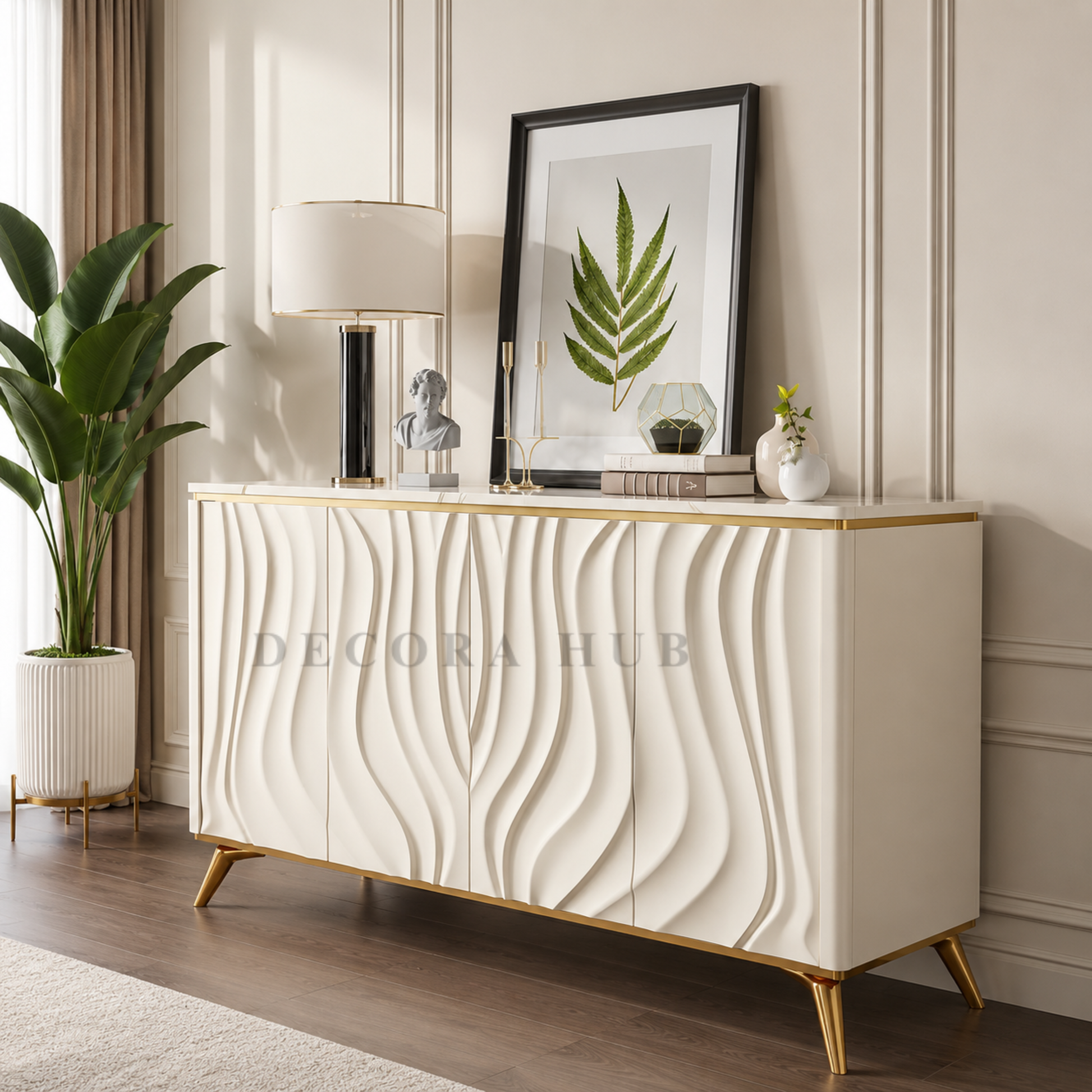 The Linear Marble Top Console Table - image 2
