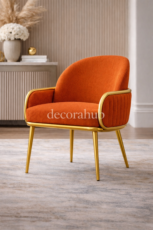 The Amethyst Luxurious Dining Table in Orange