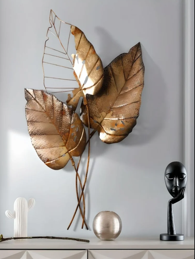 Golden Leaf Wall Decor