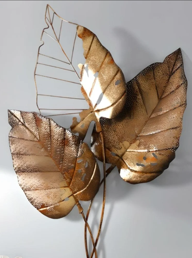 Golden Leaf Wall Decor