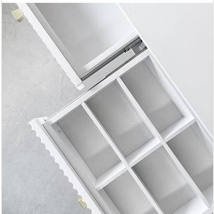 White Dual Drawer Console Table - image 4