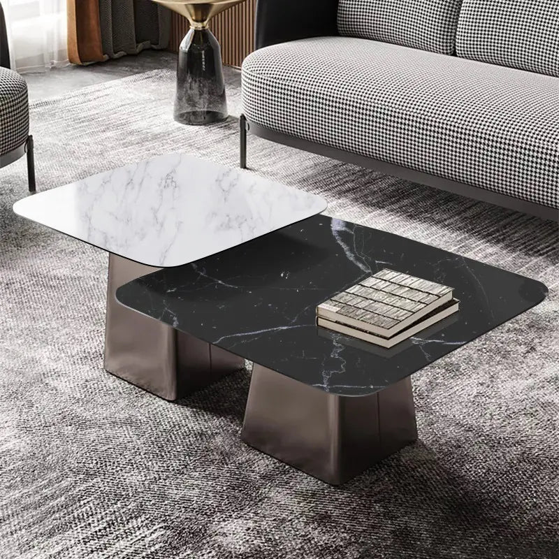 White & Black Marble Top Centre 