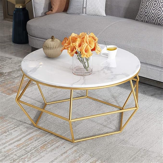 White Marble Top Centre Table