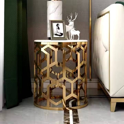 Luxurious Oval Shape White Marble On Top Centre Table – marble top centre table by DecoraHub, view 2