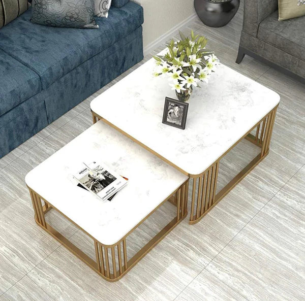 Luxurious White Nesting Table – white luxury nesting table set by DecoraHub