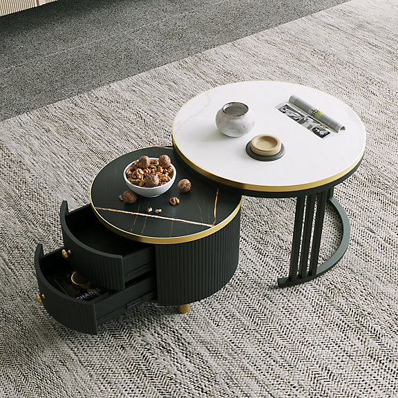 Decorative Black Nesting Table With Storage – black nesting table with storage by DecoraHub