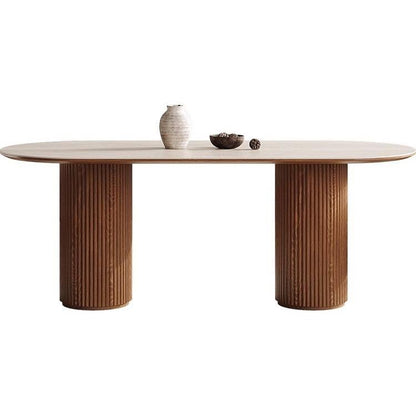 The Modern Luxe Wooden Dining Table – full view