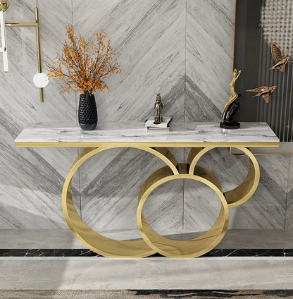 Triple Circle Console Table