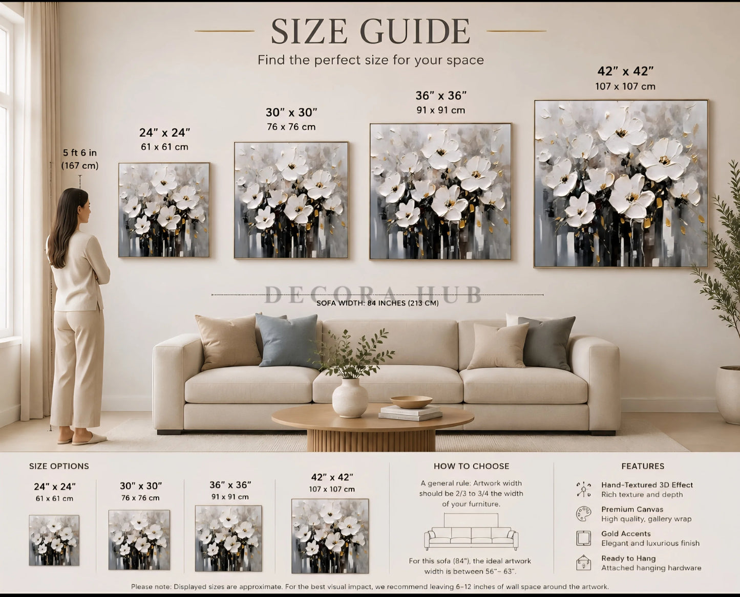 Alba Petaline Symphony Wall Art - Textured Wall Art