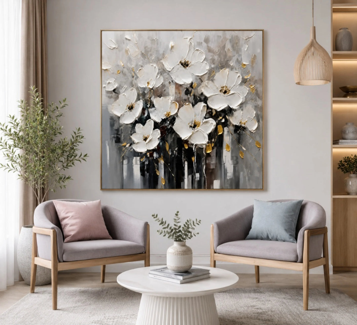 Alba Petaline Symphony Wall Art - Textured Wall Art