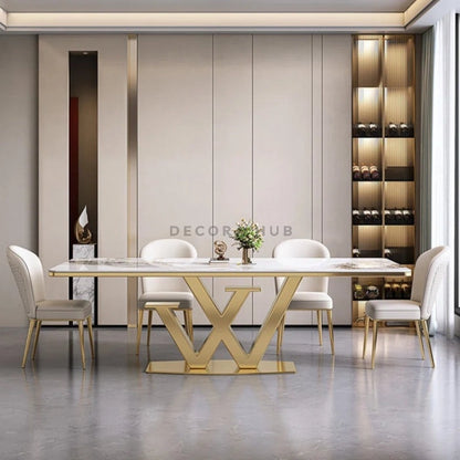 Aristo Luxurious Dining Table – side view