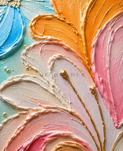 Detailing of wall art