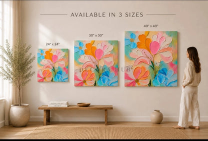 Aurea Bloom Textured Wall Art - Textured Wall Art