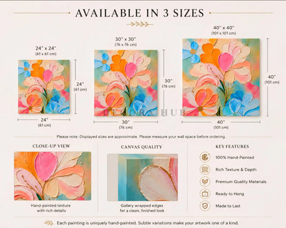 Aurea Bloom Textured Wall Art - Textured Wall Art