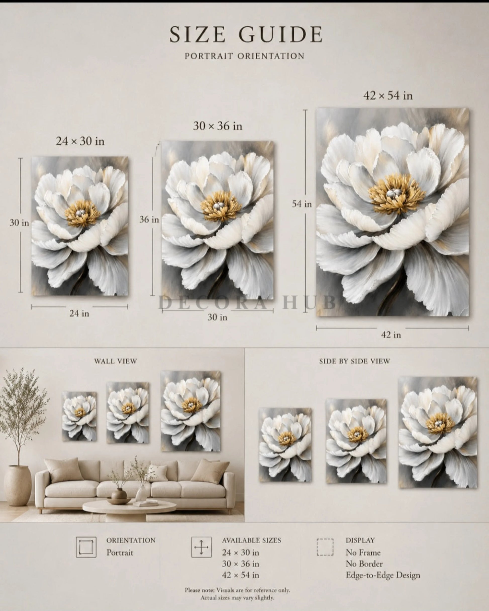 Aurelia Blanc Bloom Wall Art - Textured Wall Art