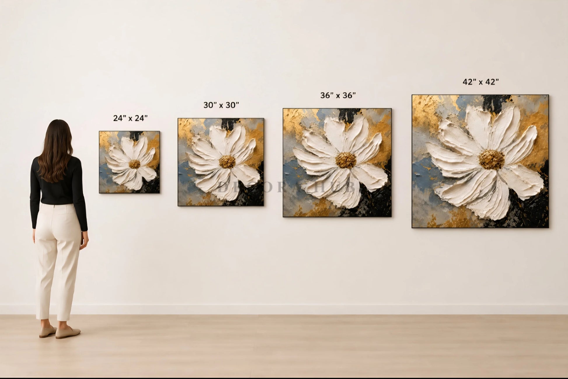 Aurelia Daisy Radiance Wall Art - Textured Wall Art