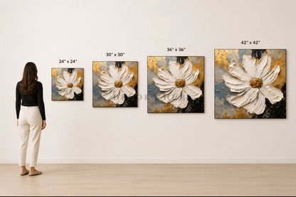 Aurelia Daisy Radiance Wall Art - Textured Wall Art