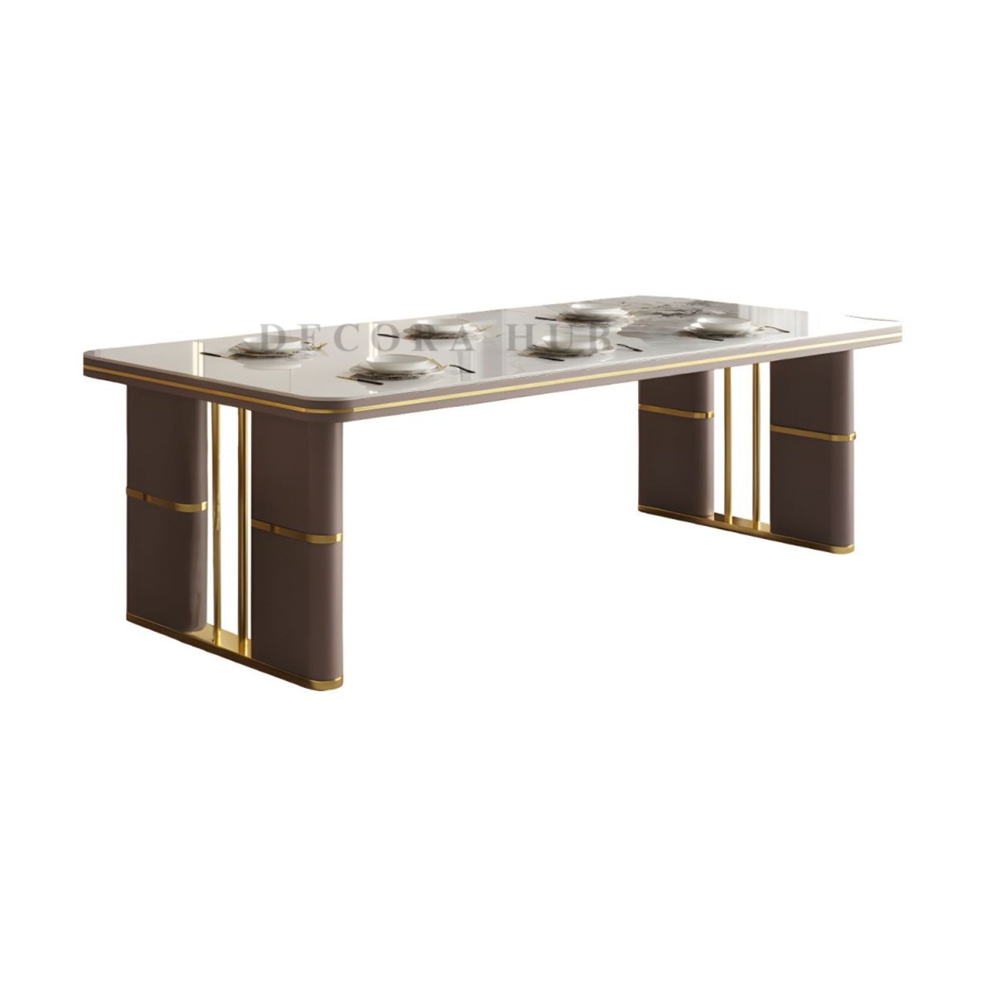 Aurex Premium Marble Dining Table – detail view