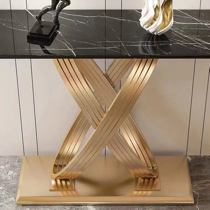 Luxurious Golden Console Table