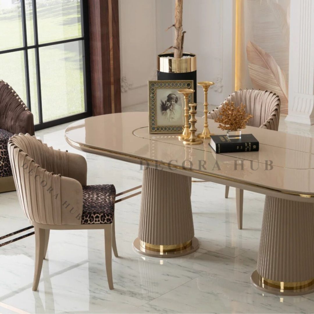Bespoke Wooden Dining Table – another angle