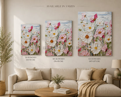 Blush Bloom Textured Wall Art - Textured Wall Art