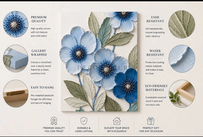 Botanical Relief Textured Wall Art - Textured Wall Art