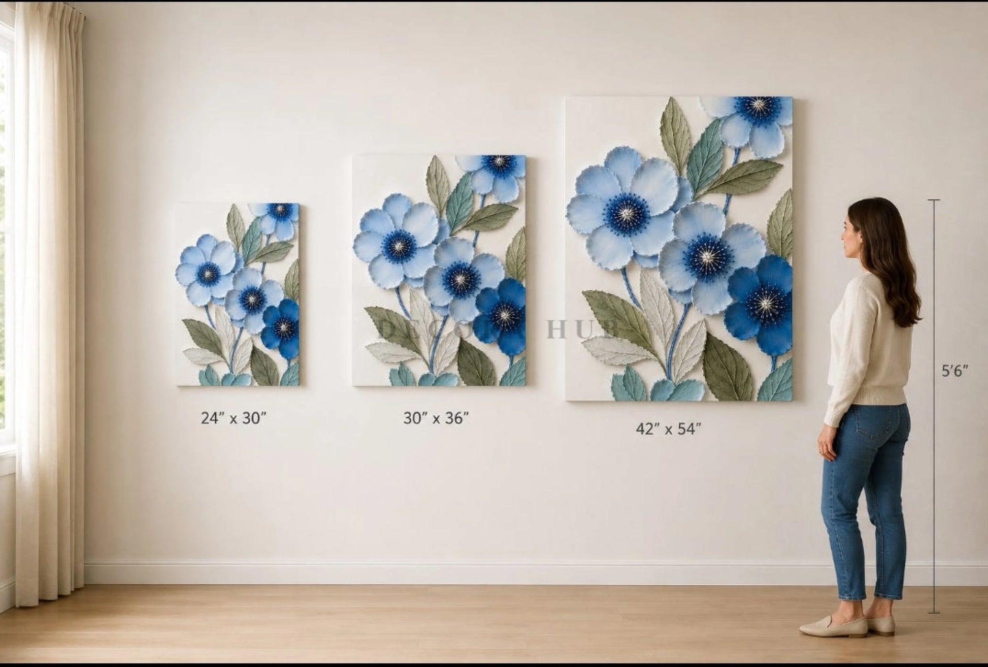 Botanical Relief Textured Wall Art - Textured Wall Art