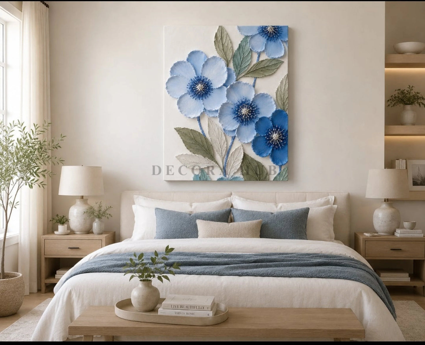 Botanical Relief Textured Wall Art - Textured Wall Art