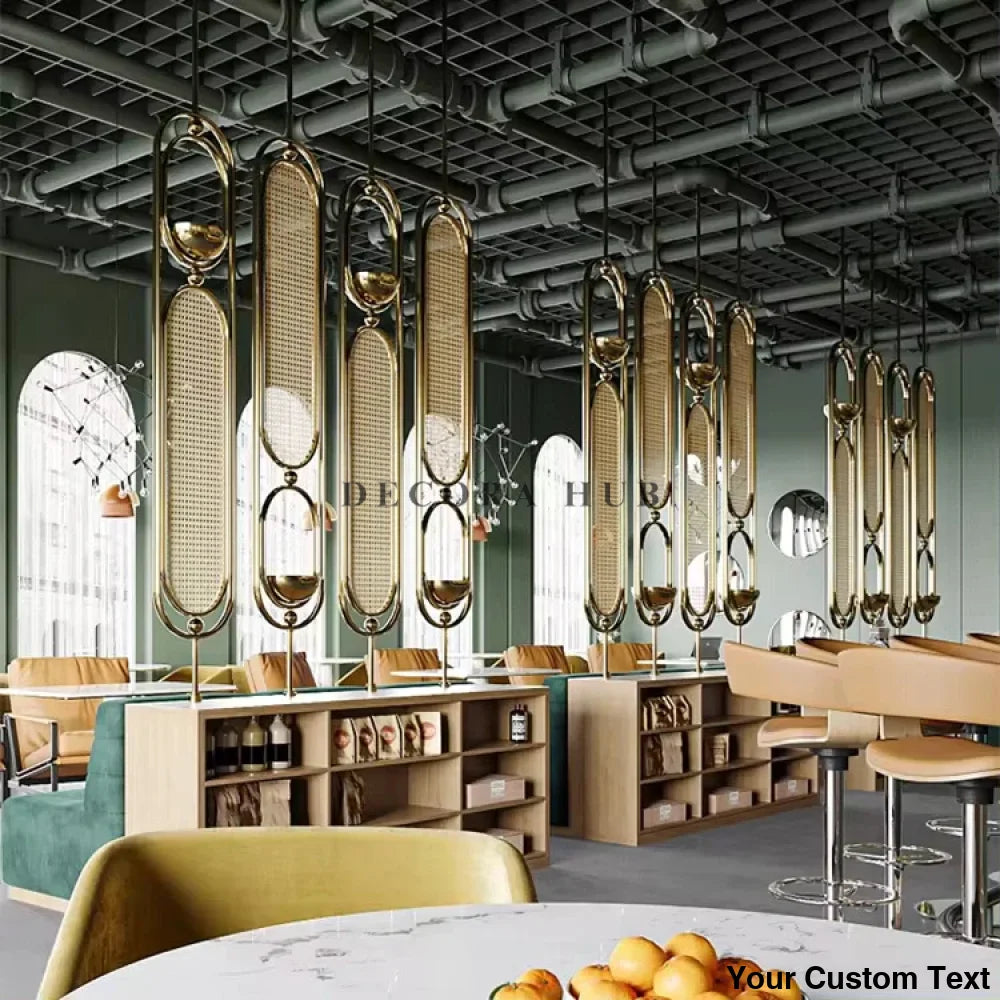 Capsule shape metal partition screen for compact rooms