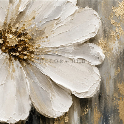 Celestia Ivory Meadow Wall Art - Textured Wall Art